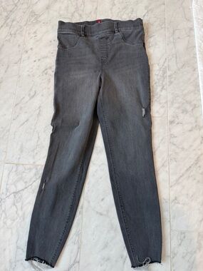 SPANX Dark Gray High-Rise Skinny Jeans
